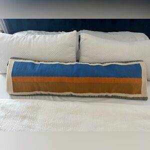 NWT RAYA 4’ Lumbar Pillow - Blue Orange
